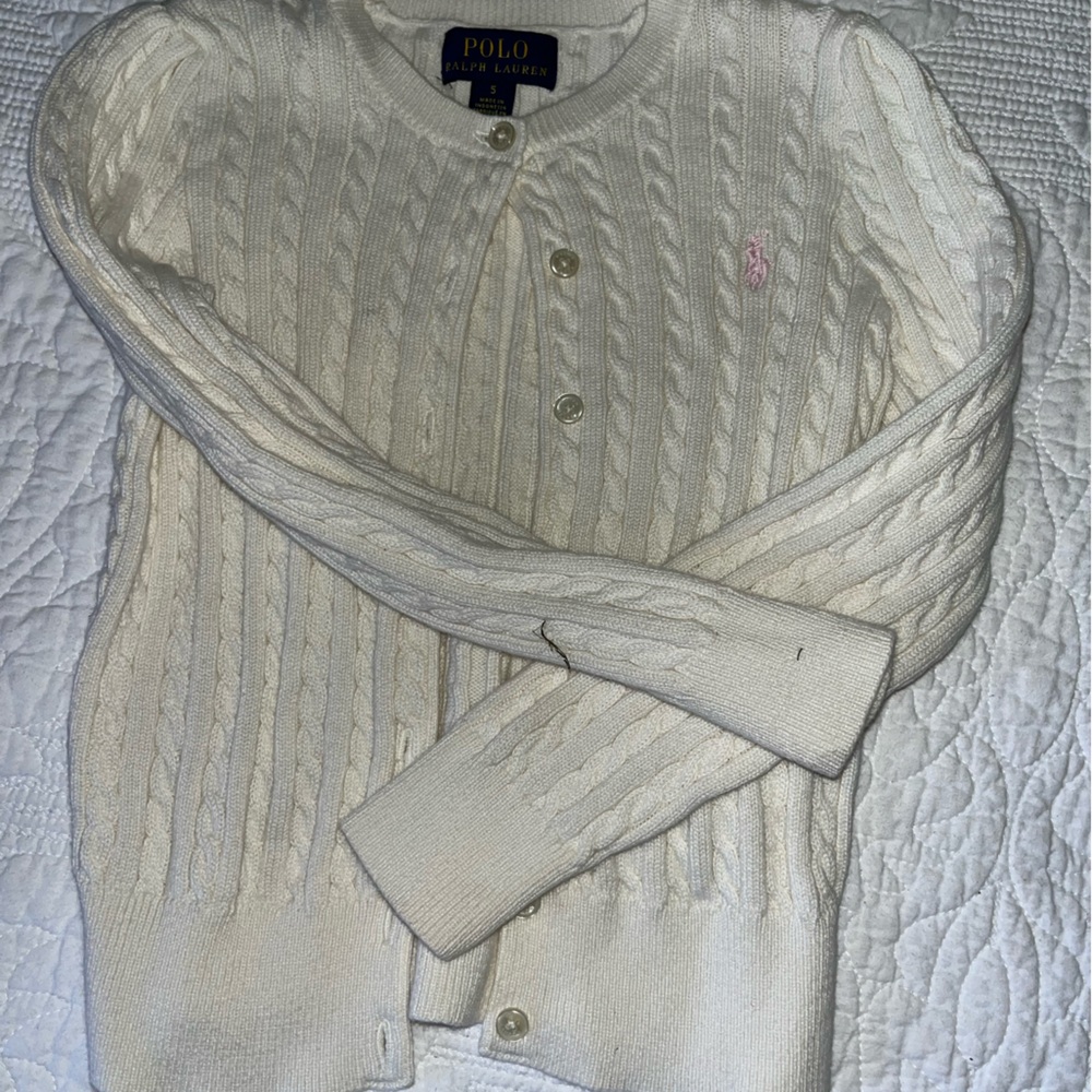 Little girls, sweater, button-down smoke free, and Dog free home